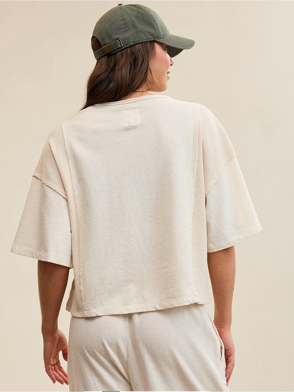 aerie Cream Waffle-Trim Crop T-Shirt
BIN#26 - Picture 2 of 7